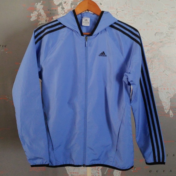 adidas Jackets & Blazers - Adidas Light Blue Jacket Size Small